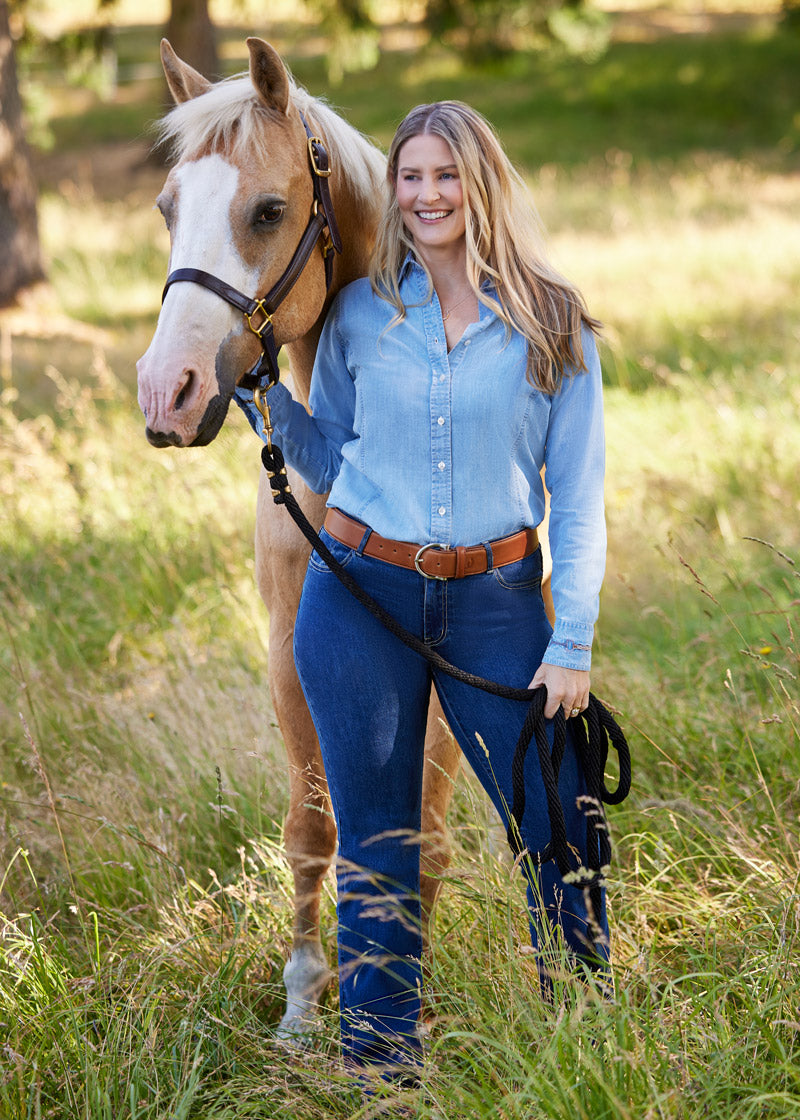 CHAMBRAY::variant::Bit N Bridle Button Up Shirt