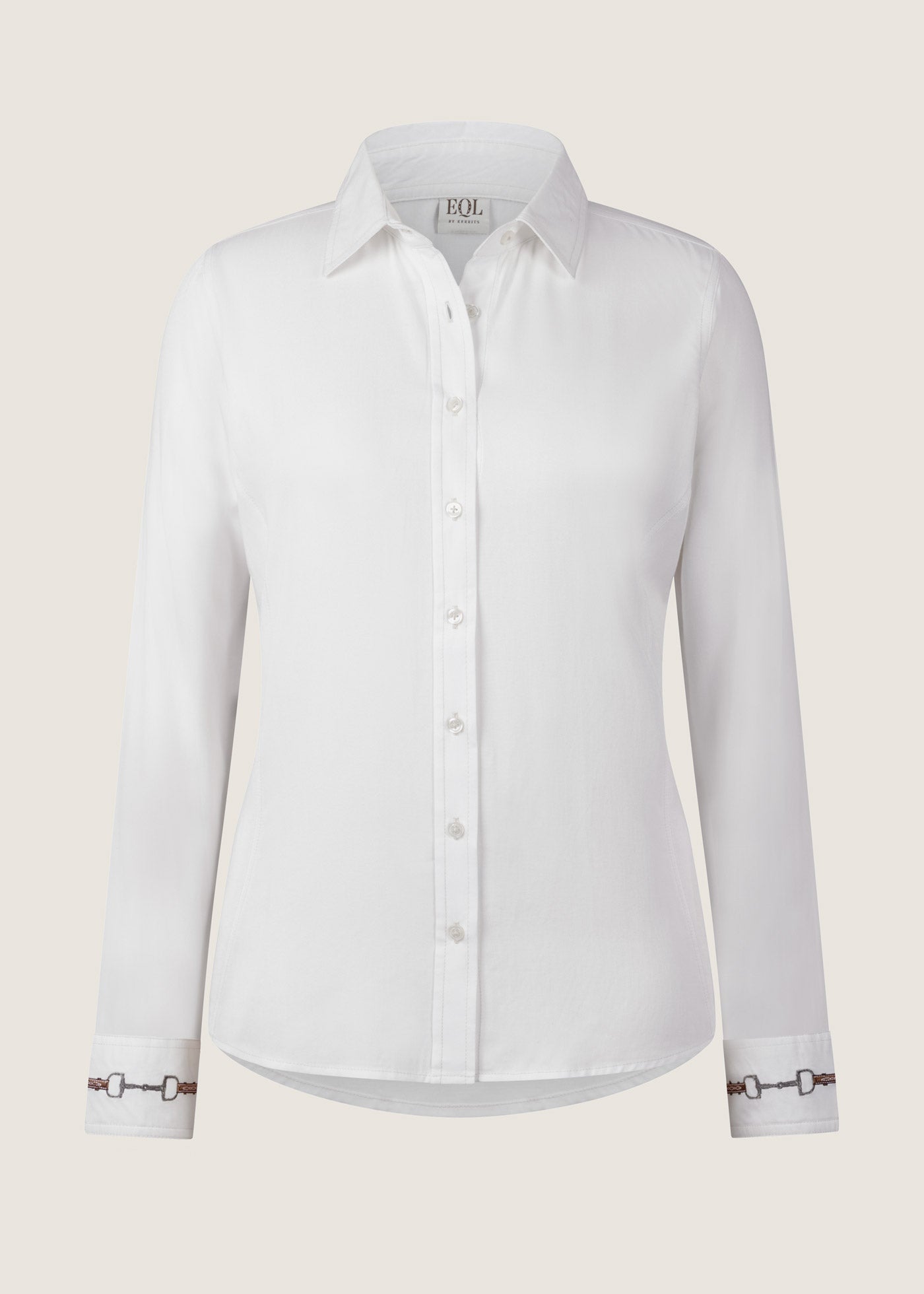 WHITE::variant::Bit N Bridle Button Up Shirt