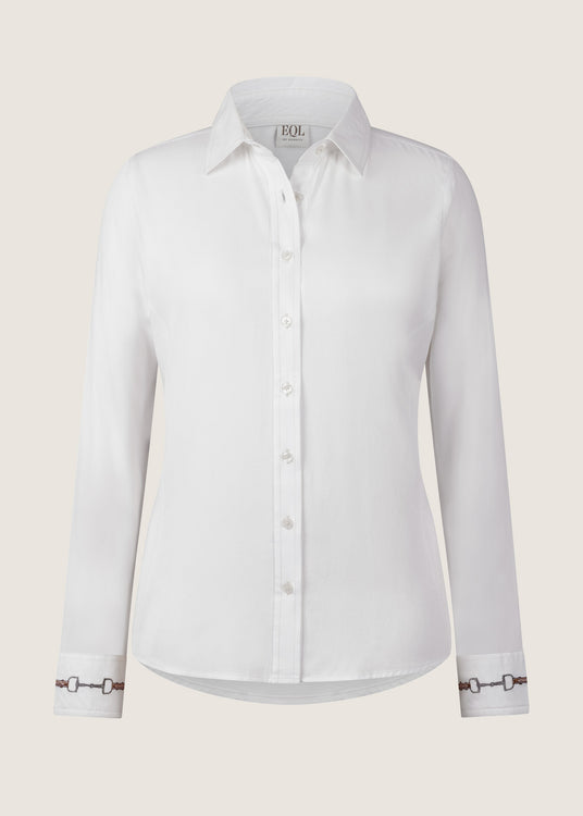 WHITE::variant::Bit N Bridle Button Up Shirt