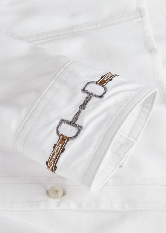 WHITE::variant::Bit N Bridle Button Up Shirt