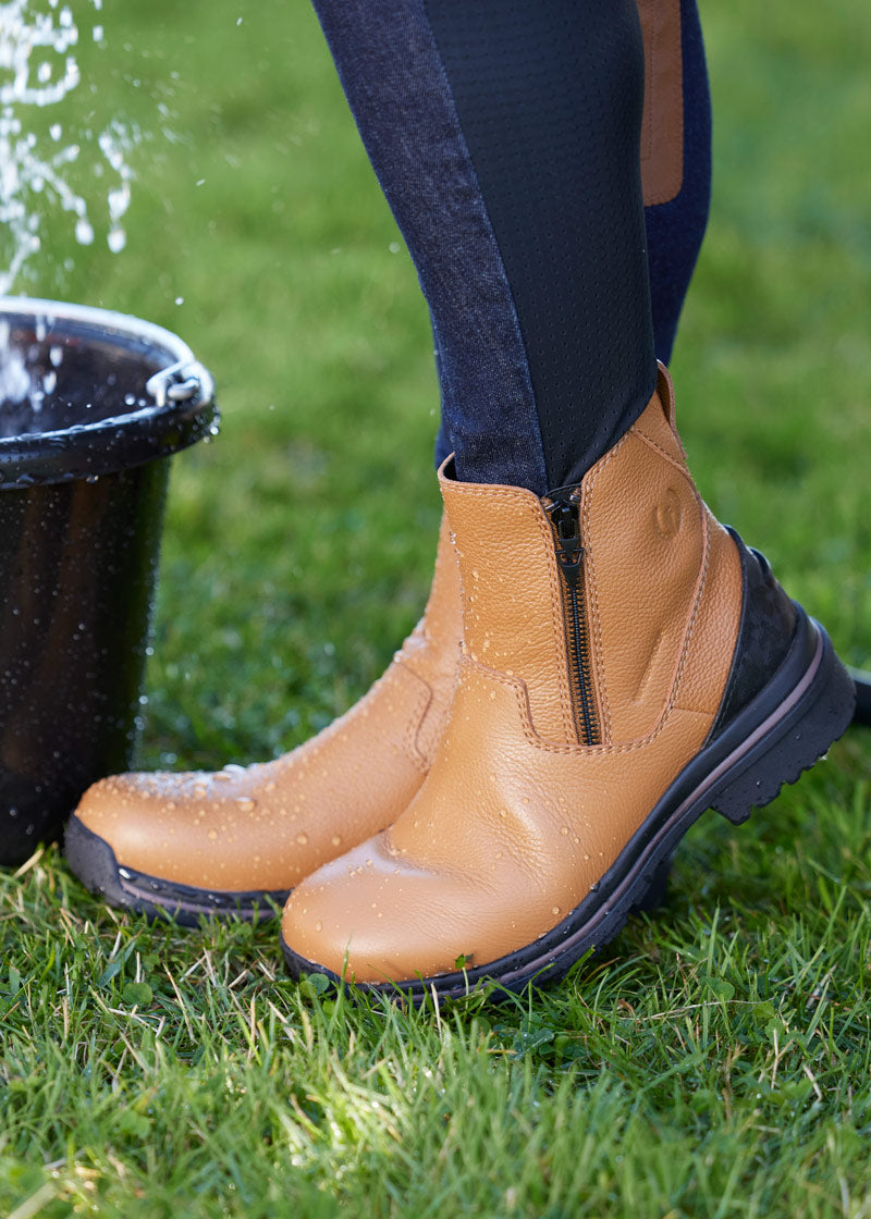 WUSIKY Bottes d'hiver pour Homme en Cuir avec Fermeture Éclair latérale WUSIKY Bottes d'hiver pour Homme en Cuir avec Fermeture Éclair latérale