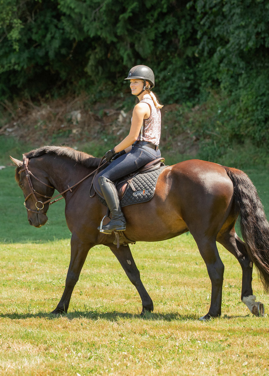 Stretch Denim Knee Patch Riding Breech