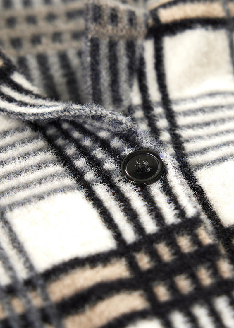 OXER PLAID::variant::Plaid Sweater Jacket