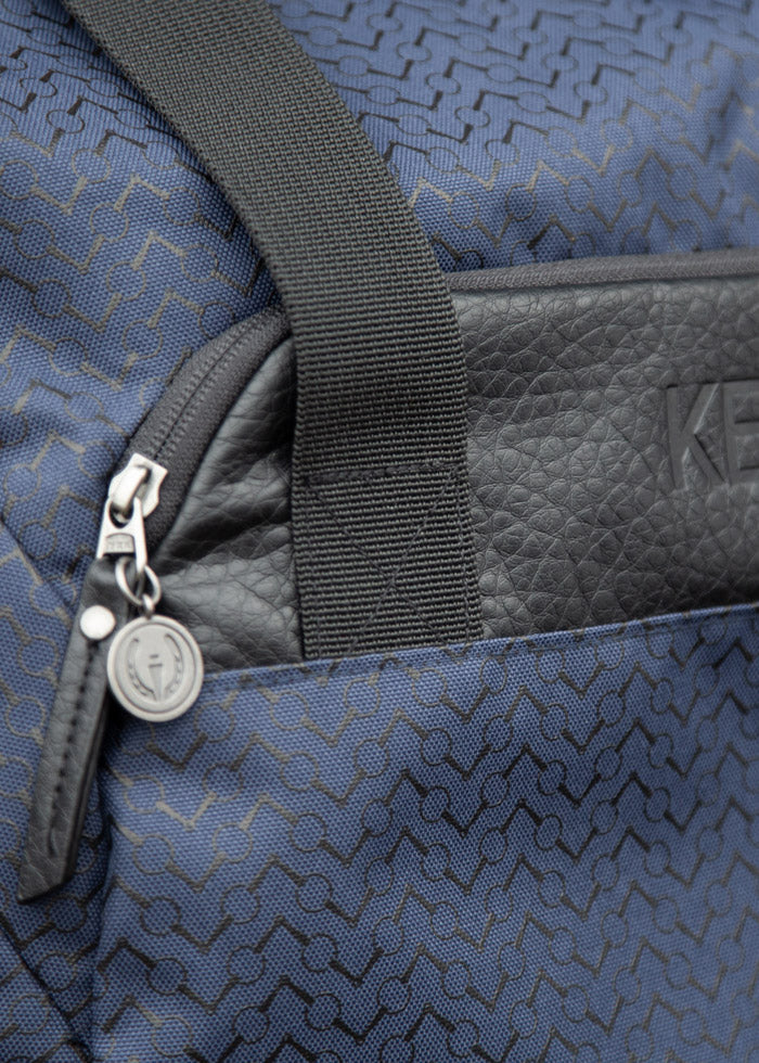 navy chevron bits::variant::Duffle Bag