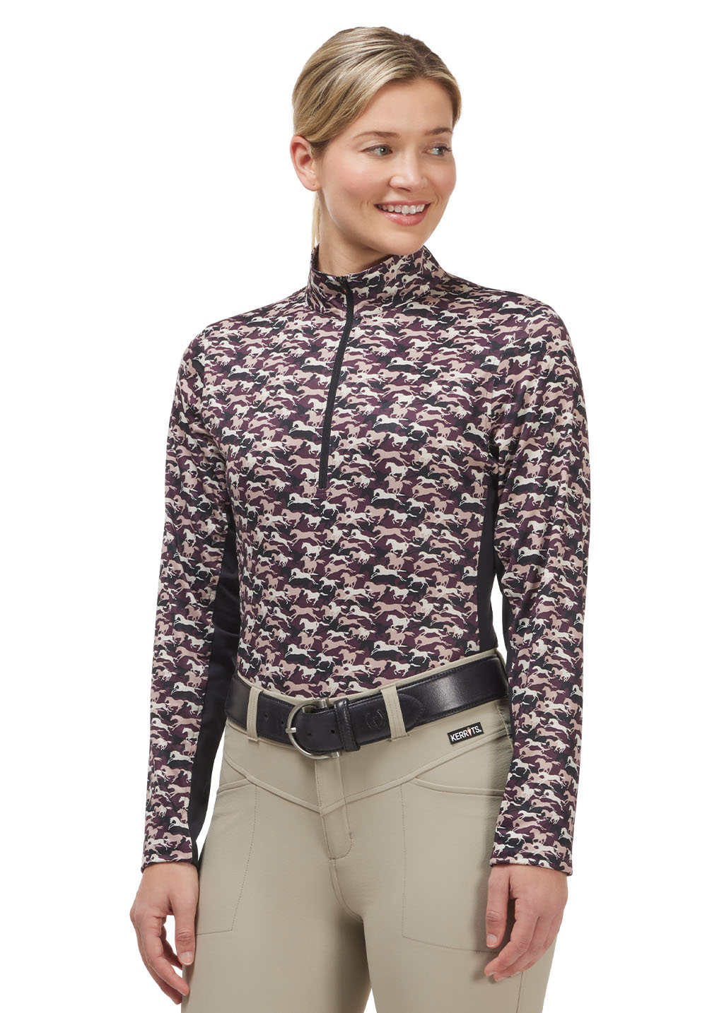 VINEYARD GALLOPING HORSES::variant::Next Level Coolcore Long Sleeve Shirt Print