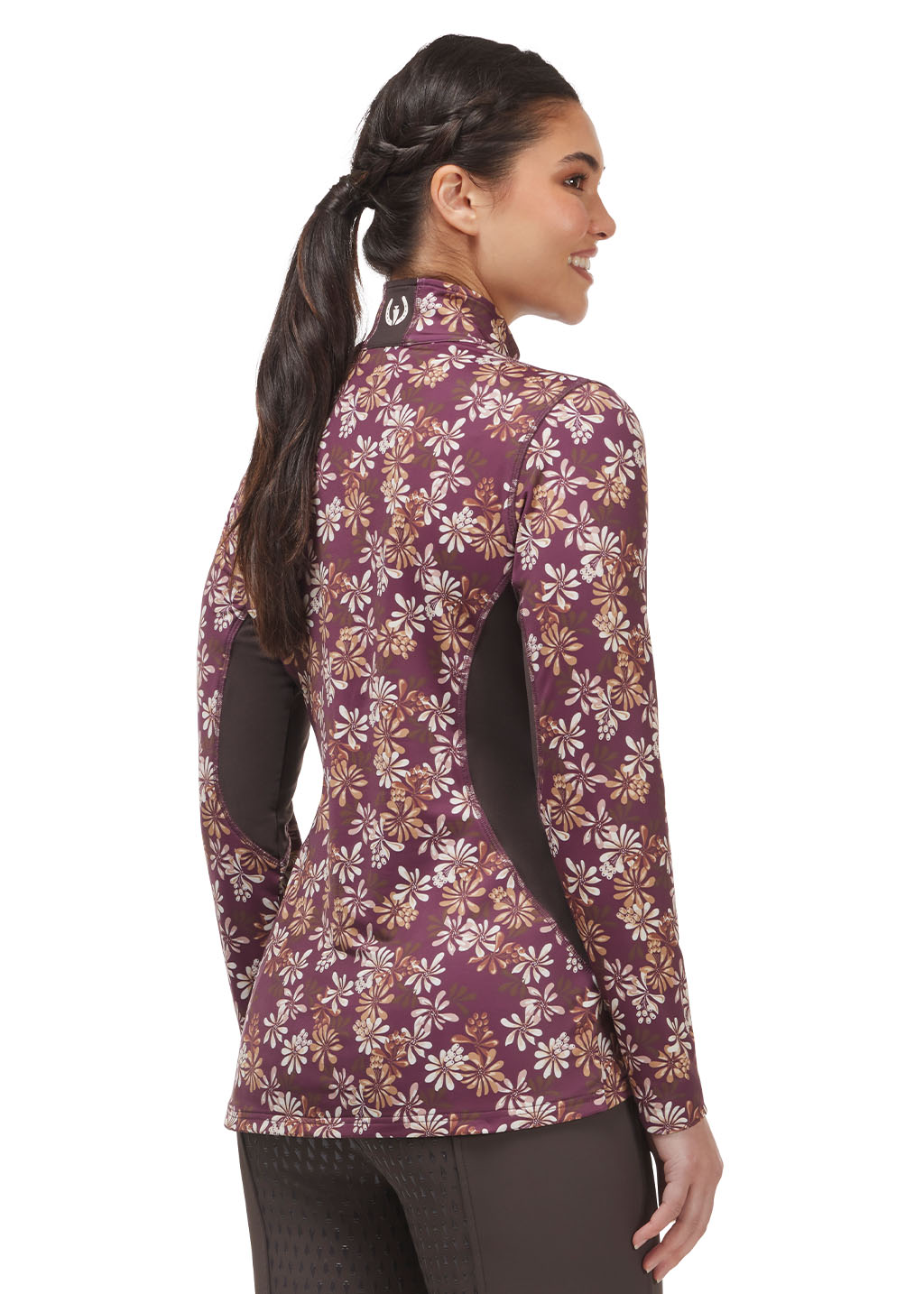 VINEYARD AUTUMN BOUQUET::variant::On Course Quarter Zip Fleece Tech Top Print