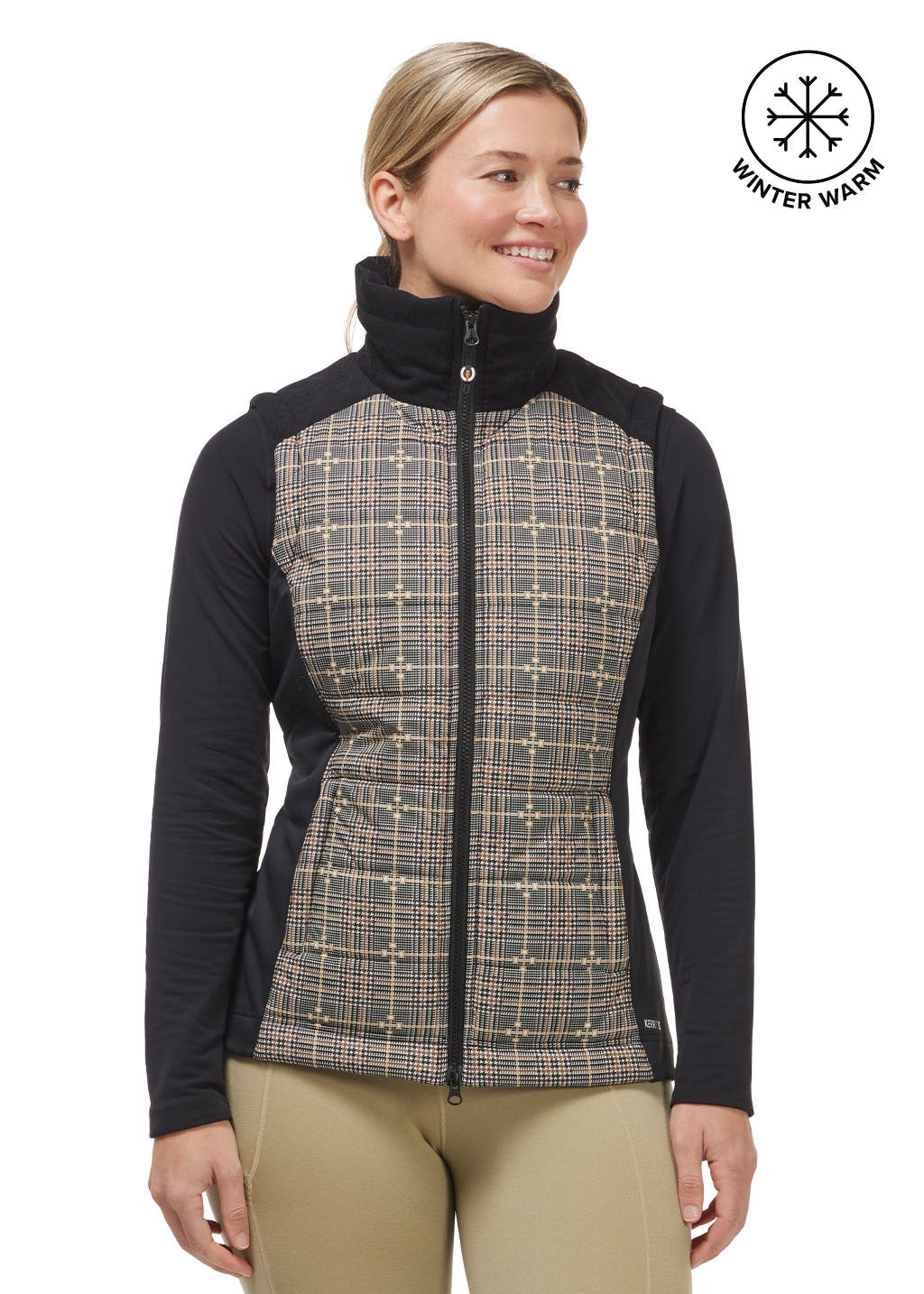 EQ PLAID::variant::Bits Of Plaid Quilted Vest