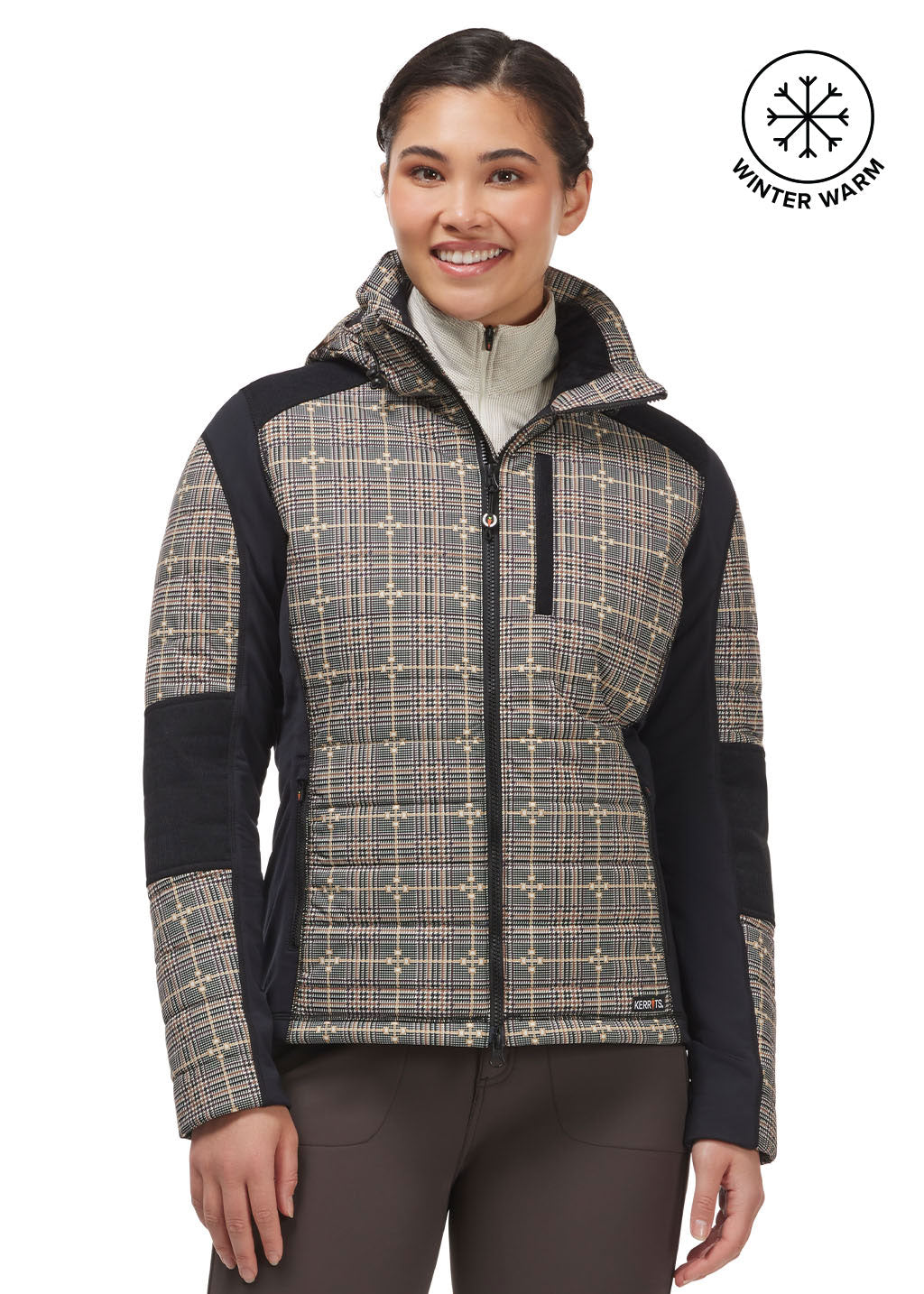 EQ PLAID::variant::Bits Of Plaid Quilted Jacket