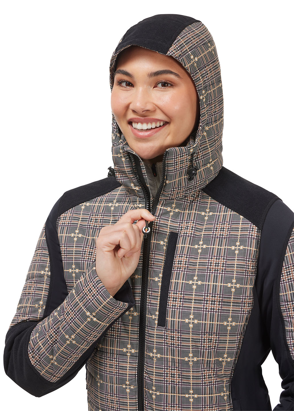 EQ PLAID::variant::Bits Of Plaid Quilted Jacket