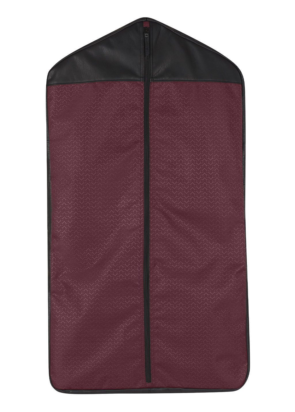 BURGUNDY CHEVRON BITS::variant::EQ Garment Bag