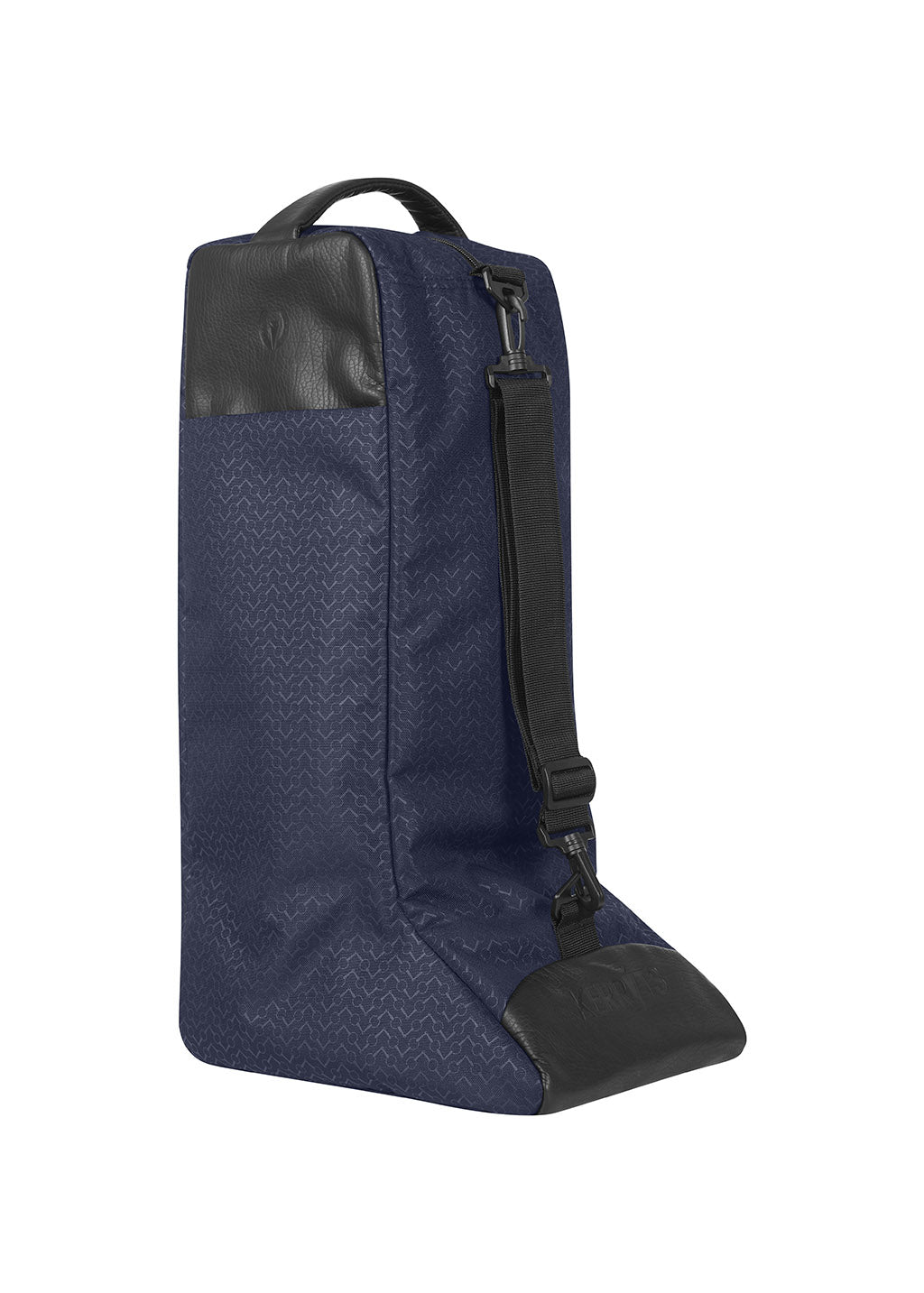 NAVY CHEVRON BITS::variant::EQ Boot Bag