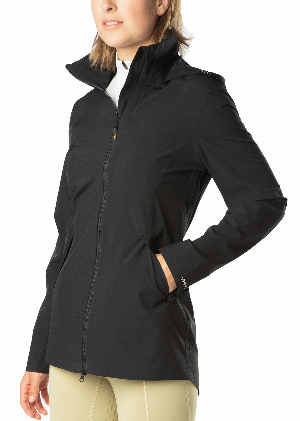 Black::variant::Waterproof Rain Jacket in Black