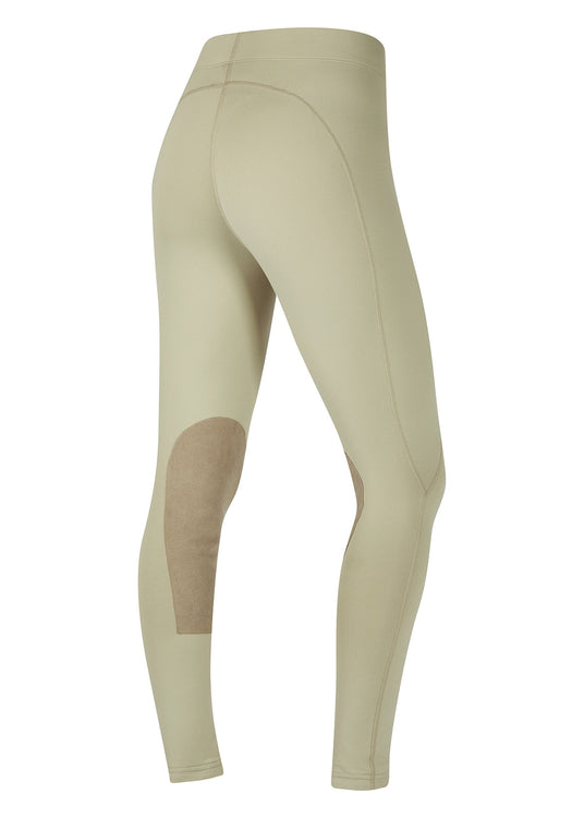 TAN::variant::Flow Rise Knee Patch Performance Tight