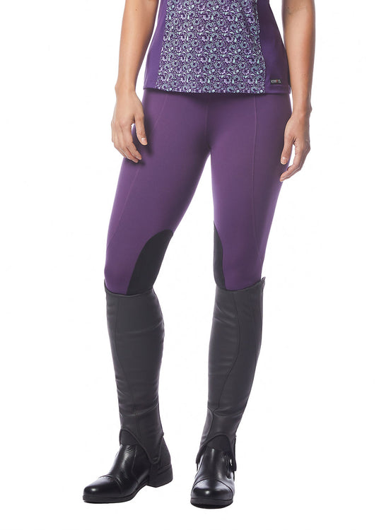 HUCKLEBERRY::variant::Flow Rise Knee Patch Performance Tight