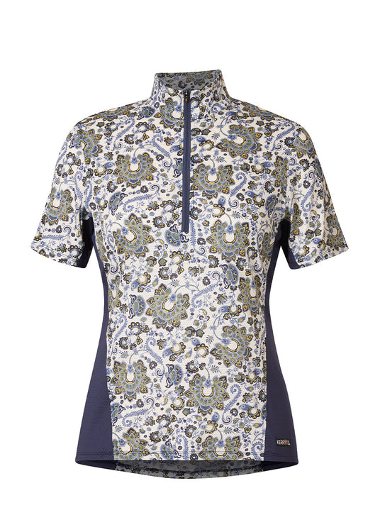 LAKE LUCKY PAISLEY/ INK::variant::Always Cool Ice Fil Short Sleeve Shirt - Print