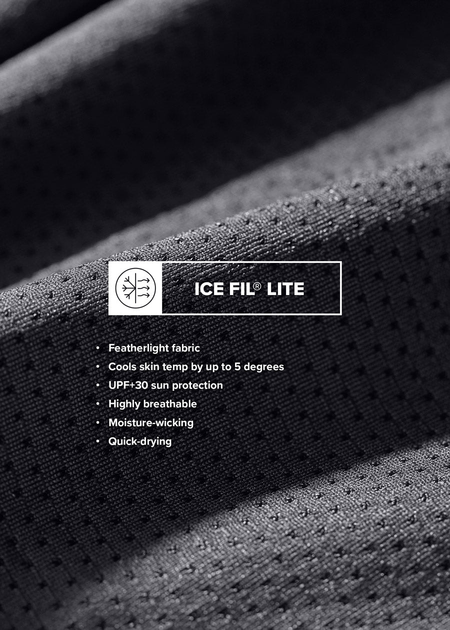 Black::variant::Ice Fil Short Sleeve Riding Top for Clubs