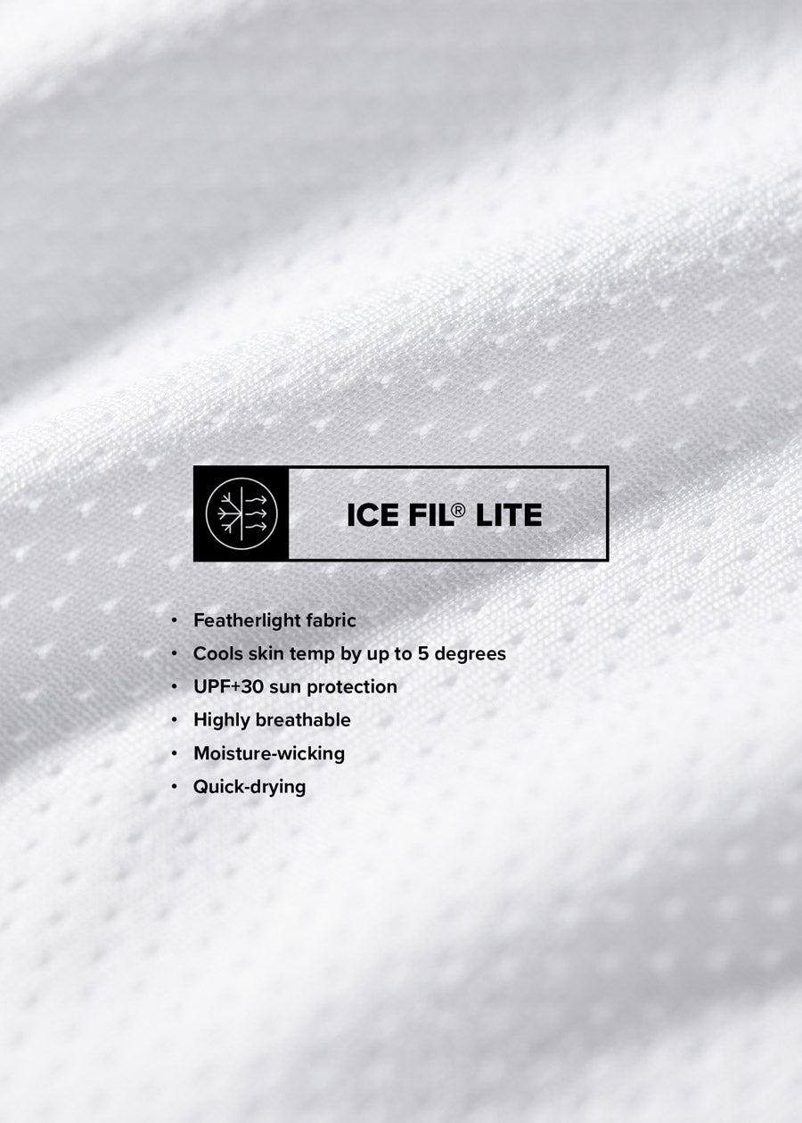 White::variant::Ice Fil Short Sleeve Riding Top for Clubs