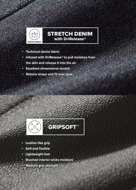 DENIM::variant::Stretch Denim Extended Knee Patch Bootcut Breech